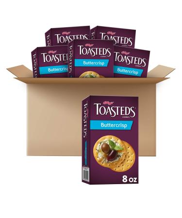 Kellogg's Toasteds Crackers Buttercrisp Ready to Dip Snacks 48oz Case (6 Count)
