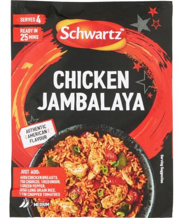 Schwartz Chicken Jambalaya Recipe Mix 35g - Authentic Southern Flavor - Buy Online on SooperMarket.com