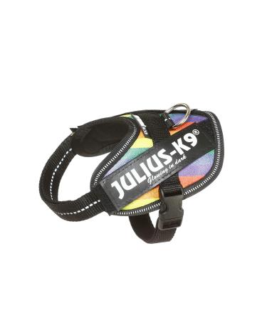 IDC Powerharness Size: 2XS/Baby 2 Rainbow (Faux Leather) Rainbow (Faux Leather) 2XS/Baby 2