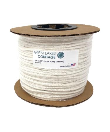 Cotton Piping Cord Size 00 (4/32")(1/8") 90 Yards