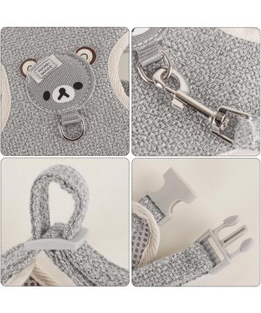 Shop Premium Rabbit Accessories: Harnesses Collars Leashes & Dishes for Small Animals - Adjustable & Breathable (Gray) - Buy Online on SooperMarket.com