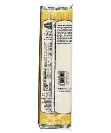 Mantova Italian Organic Linguini Pasta - 100% Durum Semolina Organic Linguine - Product Of Italy  1 Pound (Pack Of 6) - Buy Online on SooperMarket.com