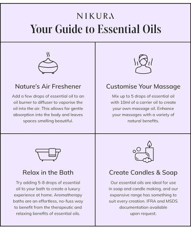 Nikura Myrrh Essential Oil 100ml - 100% Pure Natural Oil for Aromatherapy, Soap & Candle Making | Skin & Headache Relief | Vegan & UK Made - Buy Online on SooperMarket.com