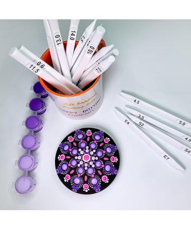 Happy Dotting Co. 16pc Dotting Tools for Mandala Painting - Double Ended Set with Stylus and Unique Ellipse Tool - Ideal for Rocks, Stone Craft, and Canvas DIY - Buy Online on SooperMarket.com