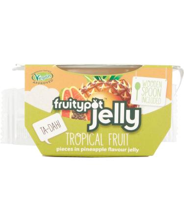 Fruitypot Tropical Fruit in Pineapple Jelly 18 x 120g Pots - Delicious Tropical Fruit in Pineapple Flavour Jelly packs - Buy Online on SooperMarket.com
