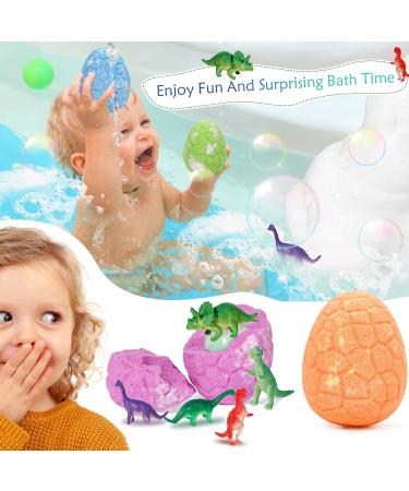 Canvalite Dinosaur Bath Bombs for Kids | 12 Colorful Organic Dino Eggs with Surprise & Water Pistol | Perfect Birthday & Christmas Gift - Buy Online on SooperMarket.com