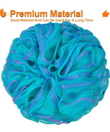 Urbanstrive XL Soft Shower Loofah Sponge - 75g Body Wash Ball for Men and Women - Bathroom Accessory - 1 Pack (Green-Purple) - Buy Online on SooperMarket.com