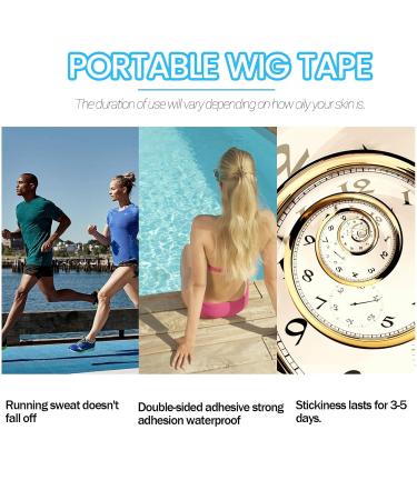 240 Blue Hair Extension Tape Tabs Adhesive Replacement for Human Hair Extensions Perfect for Tape-In Extensions - Buy Online on SooperMarket.com