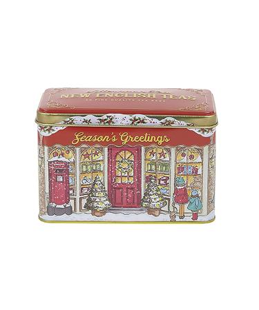 New English Teas Season's Greetings Christmas Tea Tin with 40 Teabags 40 Count (Pack of 1)