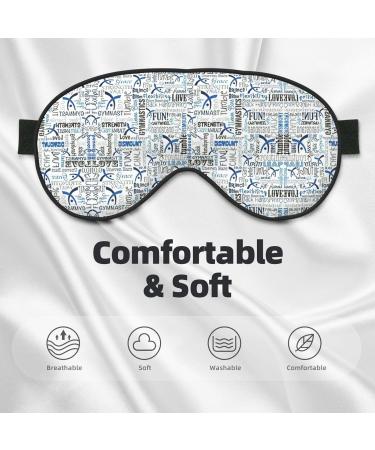 Shop Gymnastics Blue Soft Sleep Eye Mask - Breathable Eye Patch for Women | Perfect Travel & Relaxation Accessory - Buy Online on SooperMarket.com