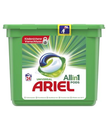 Ariel 3 in 1 Pods Laundry Detergent 1 pack (1 x 24 washes) Fresh 24 washes (1 pack)