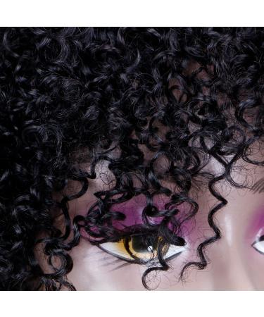 Faddishair Short Afro Wigs for Black Women Bouncy Fluffy Kinky Curly Human Hair Wigs - International Shipping Available - Buy Online on SooperMarket.com