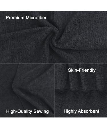 Orighty Black Salon Towel Pack of 12 - Super Soft Microfiber Hair Salon Towels - 16 x 27 Inches - Absorbent Towels for Salon, Gym, Spa, and Home - Buy Online on SooperMarket.com