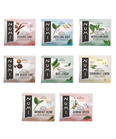 Numi Organic Tea Variety Pack - 16 Count Box of Black, Green, White, Pu-erh, Mate, Chai, Rooibos & Herbal Teas - Buy Online on SooperMarket.com