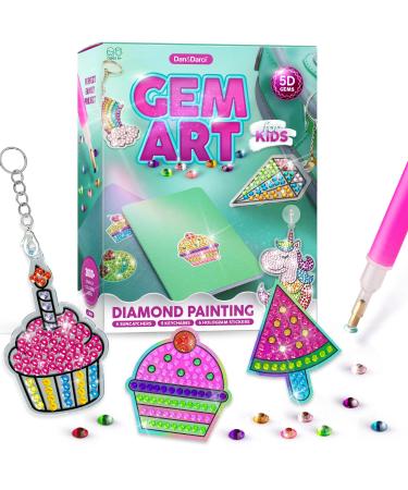 Gem Art  Kids Diamond Painting Kit - Big 5D Gems - Arts and Crafts for Girls and Boys Ages 6-12 - Gem Painting Kits - Best Tween Gift Ideas for Age 4  5  6  7  8  9  10-12  6-8