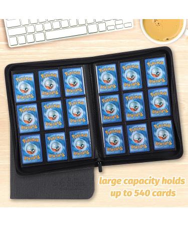 Foalgo Trading Card Binder with 540 Side Loading Pockets - 9 Pocket Album for TGC MTG, Baseball, Yugioh (Black) - Buy Online on SooperMarket.com