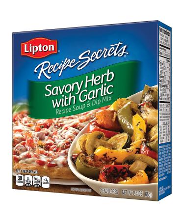 Lipton Recipe Secrets Recipe Soup & Dip Mix Savory Herb with Garlic 2 envelopes 2.4 oz (Pack of 4)