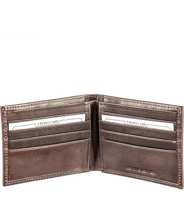 NFL Cincinnati Bengals Brown Leather Bi-Fold Wallet | Officially Licensed | Card and Money Holder | Gift Box Included - Buy Online on SooperMarket.com