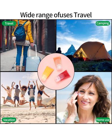 20 Pack 30ml Refillable Tube Bottles - Travel Cosmetic Containers | Clear Mini Sample Bottles with Extractors for International Shipping - Buy Online on SooperMarket.com