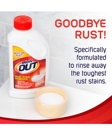 IRON out Rust Stain Remover Powder - Effective Stain Removal for Bathrooms Kitchens Appliances & More - 4.75 lb Bottle - Buy Online on SooperMarket.com