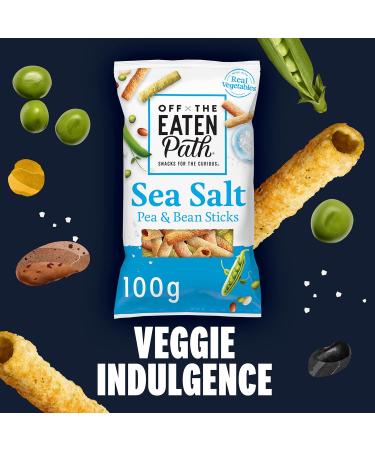 Off the Eaten Path Sea Salt Bean Sticks 100g - Delicious and Nutritious Snack - Buy Online on SooperMarket.com