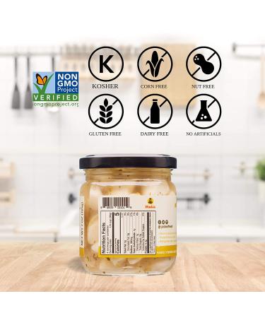 Pickerfresh Pickled Garlic - Gourmet Garlic Cloves - Non-GMO & Gluten Free - 7 oz (Pack of 1) - Buy Online on SooperMarket.com