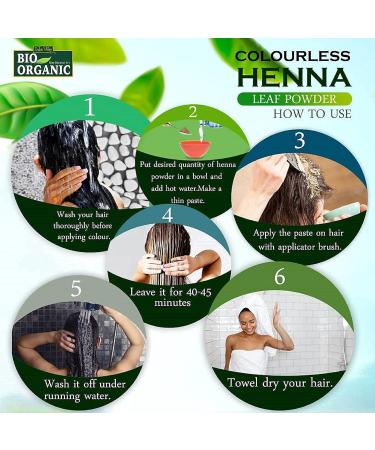 Cassia Powder Colourless Organic Herbal for Hair with 100% Organic Henna Hair Dye in 12 Shades - Buy Online on SooperMarket.com