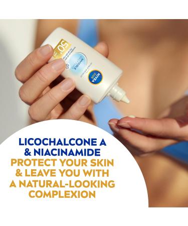 NIVEA SUN UV Face Invisible Daily Fluid SPF50+ (40ml) Face Sunscreen with Niacinamide 8H Matte Effect SPF50 Face Moisturiser Invisible On All Skin Tones - Buy Online on SooperMarket.com