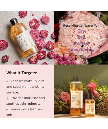 Cocoon Rose Micellar Water | Organic Hydrating Makeup Remover for Dry & Normal Skin | 4.73 fl oz - Shop Now - Buy Online on SooperMarket.com