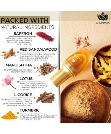 Shankara Kumkumadi Tailam Oil for Face 18ml - Ayurvedic Saffron Kumkumadi Glow Oil - Nighttime Manjish Elixir - Hydrating Facial Oil for Dry Skin - Buy Online on SooperMarket.com