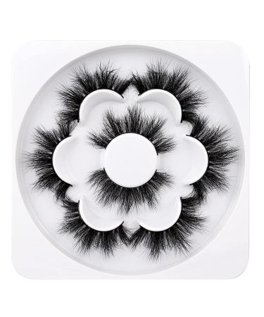 Fluffy 20MM Mink Lashes Pack - 6D Dramatic Volume, Reusable & Soft, Handmade False Eyelashes - Buy Online on SooperMarket.com