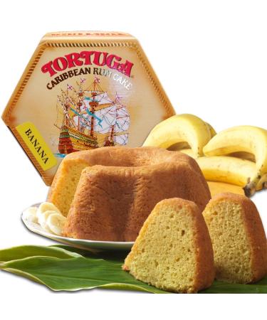 TORTUGA Caribbean Banana Rum Cake - 16 oz - Perfect Premium Gourmet Gift for Baskets & Parties - Great for Holidays & Birthdays - 1lb Delivery Cake - Buy Online on SooperMarket.com