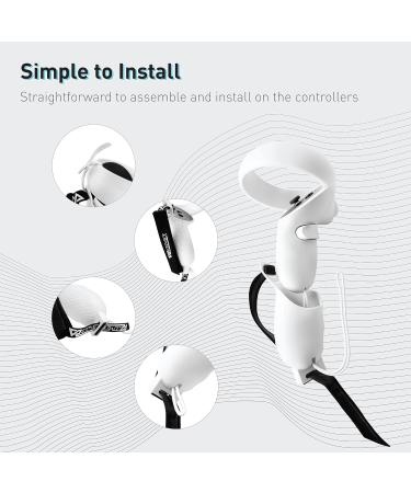 Buy VR Cover Controller Grips for Meta/Oculus Quest 2 - Light Grey | Enhance Your VR Experience - Buy Online on SooperMarket.com