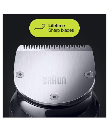 Braun Hair Clippers for Men MGK7221 - 10-in-1 Body Grooming Kit with Beard, Ear, and Nose Trimmer - Black/Silver - Buy Online on SooperMarket.com
