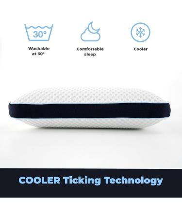 Buy Davina Cooler Extreme Visco Pillow - Ergonomic Cooling Neck Pillow for Ultimate Comfort - Buy Online on SooperMarket.com