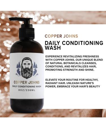 Daily Conditioning Wash - Natural Beard Cleanser with Ionic Inland Sea Minerals | Nourishes Facial Hair & Skin | Lavender Mint | 8oz - Buy Online - Buy Online on SooperMarket.com
