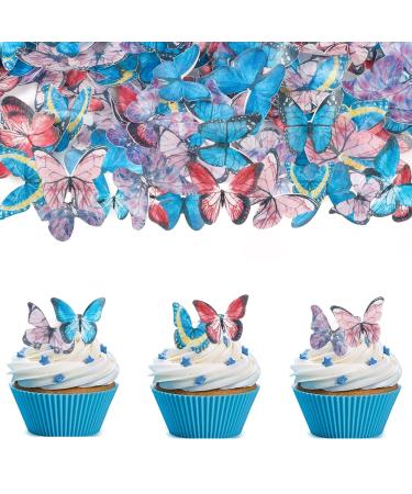 40 pieces of tortendeco edible edible butterflies for cake tortendendec butterfly tart decorations edible tortendeco birthday edible butterfly edible cake decoration butterflies edible tortendeco butterflies edible-c