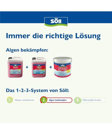 S ll 80708 Algosol 1 L - Effective Pond Care Against Algae | Light Filter Solution for 20 000 Liters - Buy Online on SooperMarket.com