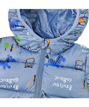 Baby Winter Hooded Puffer Coat, Lightweight & Windproof, Fashion Pattern, 18-24 Months - Buy Online on SooperMarket.com