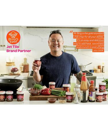 Mr Bing Mild Chili Crisp | Flavorful & Crunchy Chili Oil | Made in USA | Gluten-Free & Vegan | Non-GMO | 7 oz - Buy Online on SooperMarket.com