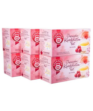 Teapot Japanese Cherry Blossom Festival pack of 6 (6 x 20 tea bags) 6 x 30 g