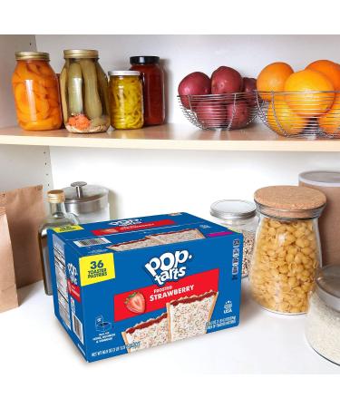 Kellogg's Pop-Tarts Frosted Strawberry 36 ct. - Pack of 1 - Buy Online on SooperMarket.com