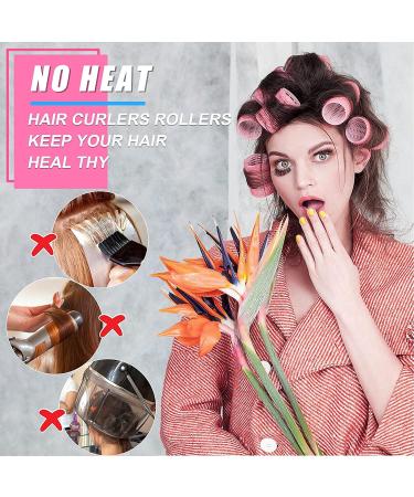 60 Pcs Hair Rollers Set with Duckbill Clips - 4 Sizes & Colors for DIY & Hair Salon Hairstyling - Buy Online on SooperMarket.com