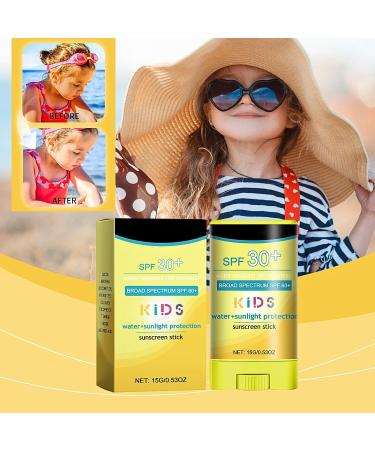 Sun Cream SPF 30+ Natural Sunscreen Stick with Broad Spectrum SPF 30+ Sunblock Stick for Face Body Waterproof Suncream Factor 30 Sun Stick SPF 30+ UVA/UVB Protection Residue-Free - Buy Online on SooperMarket.com