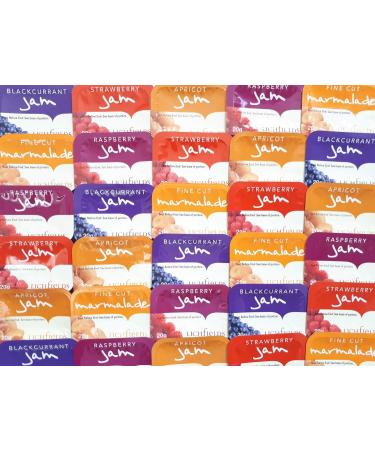 Jam Marmalade Individual Assorted Single Portions Mixed Flavours Selection (18 Portions) - Buy Online on SooperMarket.com