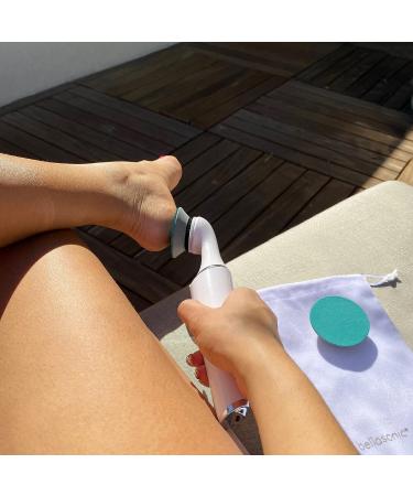 Bellasonic Electric Foot File + Callus Remover | Salon Quality Pedicure at Home | Rechargeable & Portable | Smooth Dry, Hardened Skin on Heels & Toes - Buy Online on SooperMarket.com