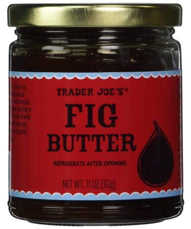 Pack of 2 Trader Joe's Fig Butter - 11oz., / 312g. - No Artificial Colors, Flavors or Preservatives.