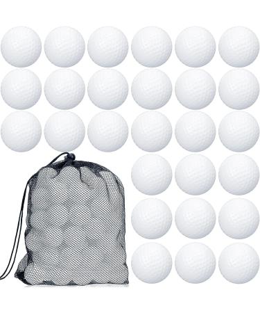 120 Pcs Plastic Golf Balls for Indoor Outdoor Training with Mesh Bags - White - Buy Online on SooperMarket.com