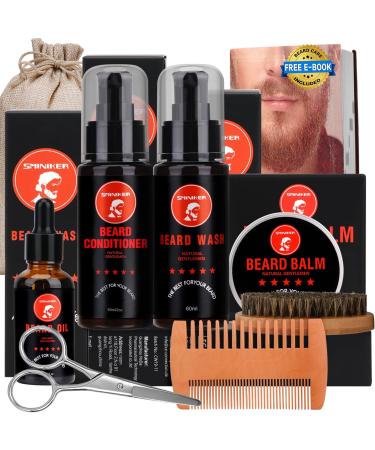 Beard Grooming Kit Beard Kit with Beard Oil Beard Balm Beard Wash Beard Brush Beard Comb Mustache Scissors Beard Care Unique Gifts for Men Beard Set&Kit - Buy Online on SooperMarket.com