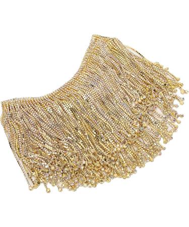 Snufeve6 Rhinestone Chain - 14cm Crystal Trim for Headwear Wedding Dresses & Necklaces | International Shipping - Buy Online on SooperMarket.com